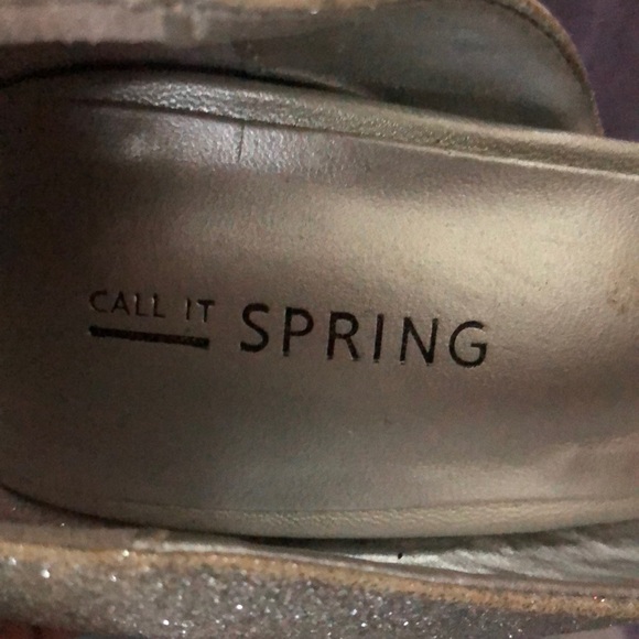 Silver glittery heels - Picture 4 of 5